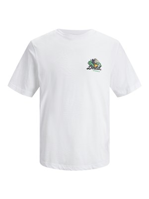 Jack Jones Erkek T-Shirt 12235304 Bright White