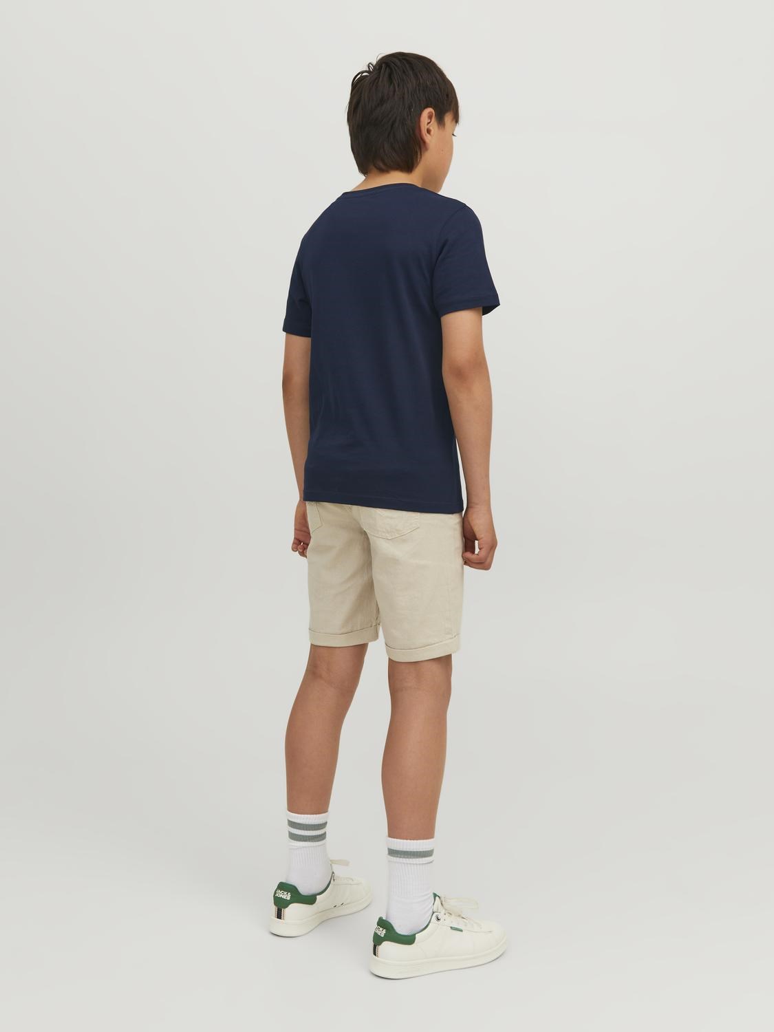 Jack Jones Erkek Çocuk T-Shirt 12237411 Navy Blazer