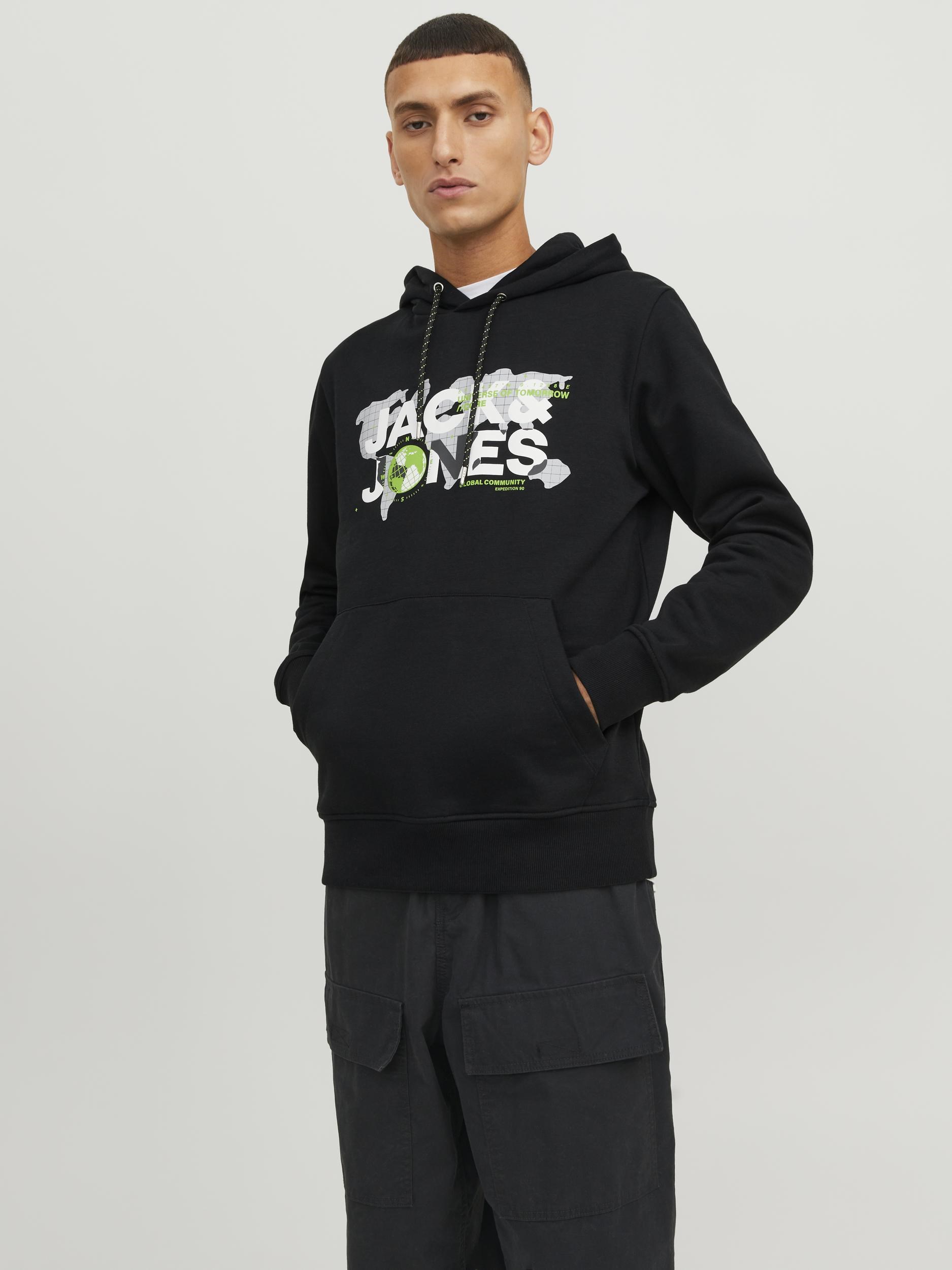 Jack Jones Erkek S-Shirt 12240214 Black