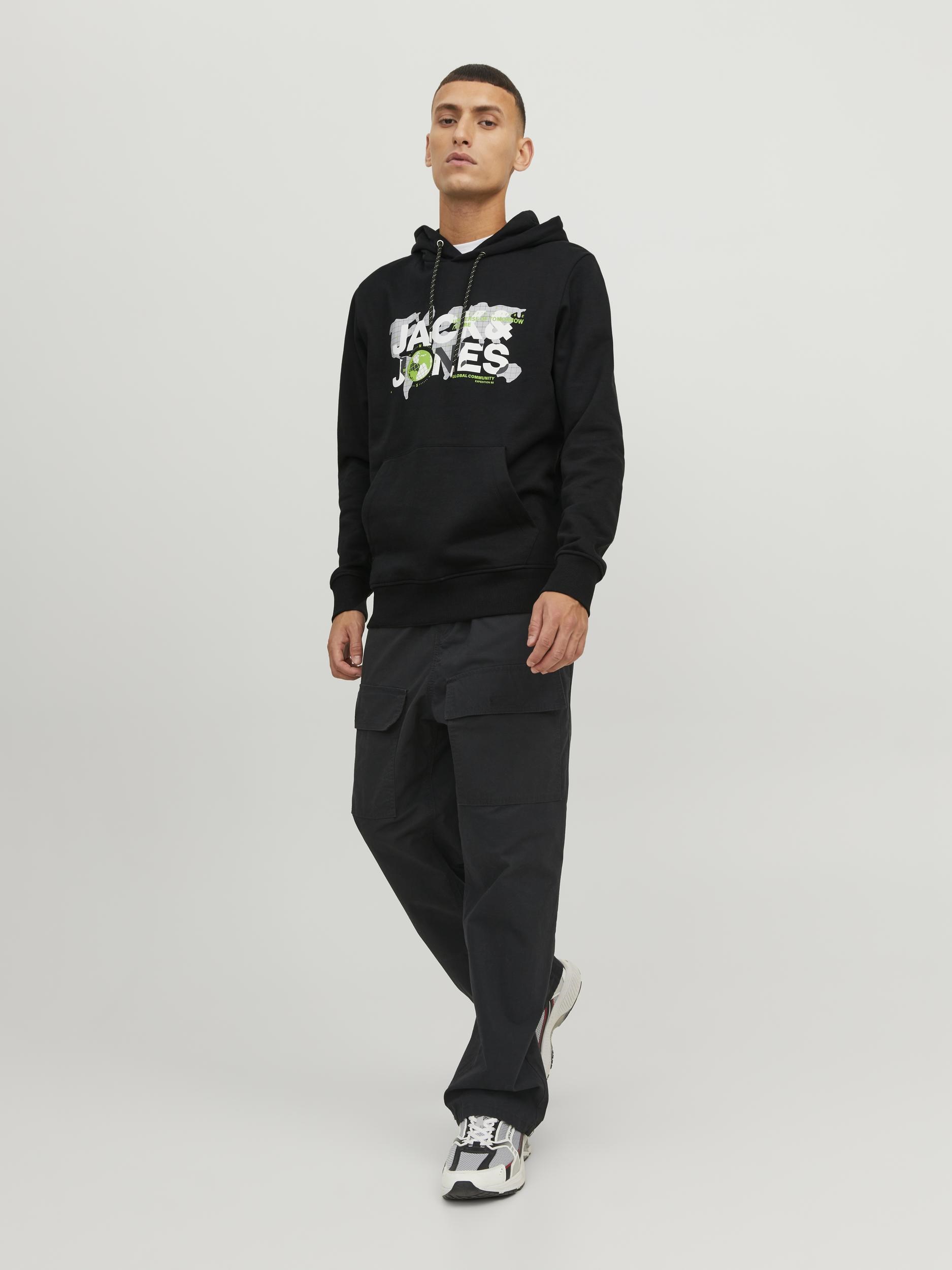 Jack Jones Erkek S-Shirt 12240214 Black