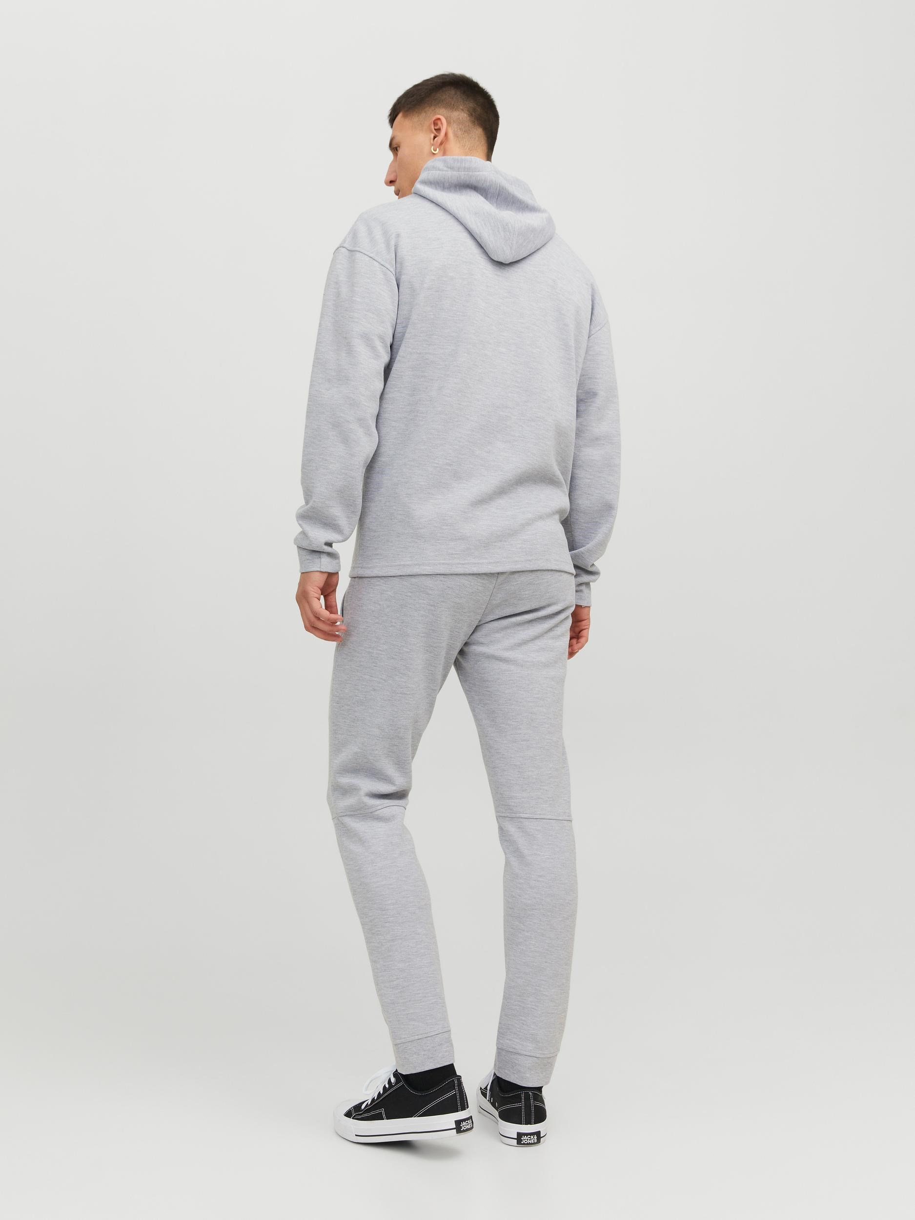 Jack Jones Erkek S-Shirt 12240595 Light Grey Melange