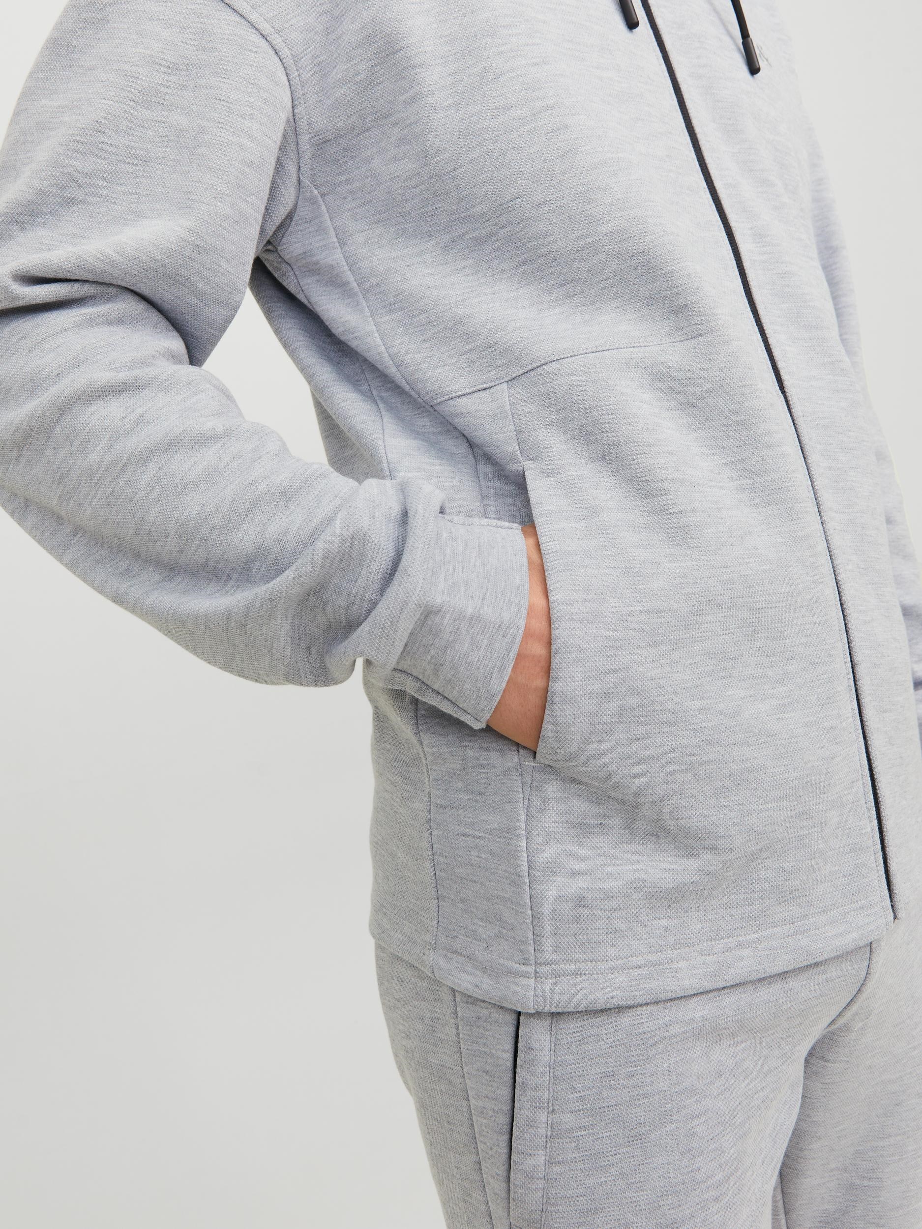 Jack Jones Erkek S-Shirt 12240595 Light Grey Melange