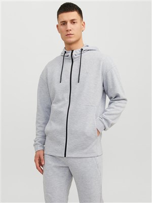 Jack Jones Erkek S-Shirt 12240595 Light Grey Melange