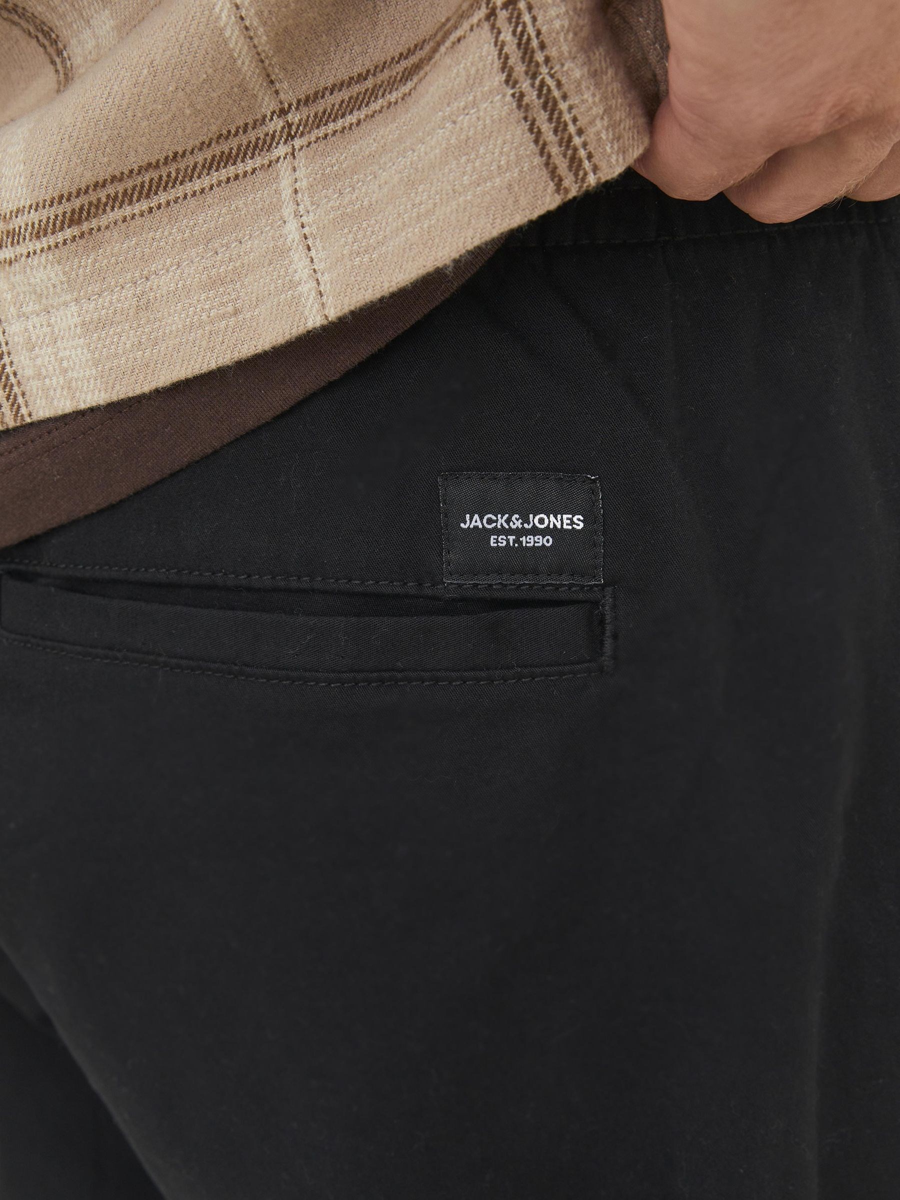 Jack Jones Erkek Pantolon 12242264 Black