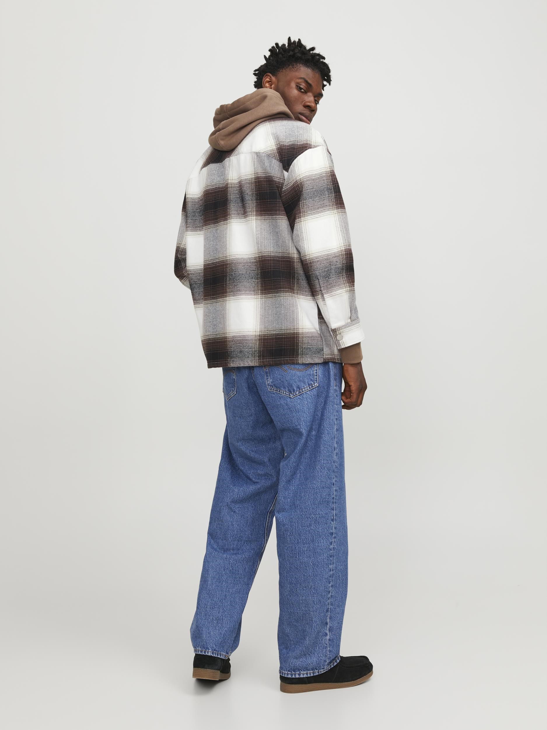 Jack Jones Erkek Gömlek 12246825 Chocolate Brown