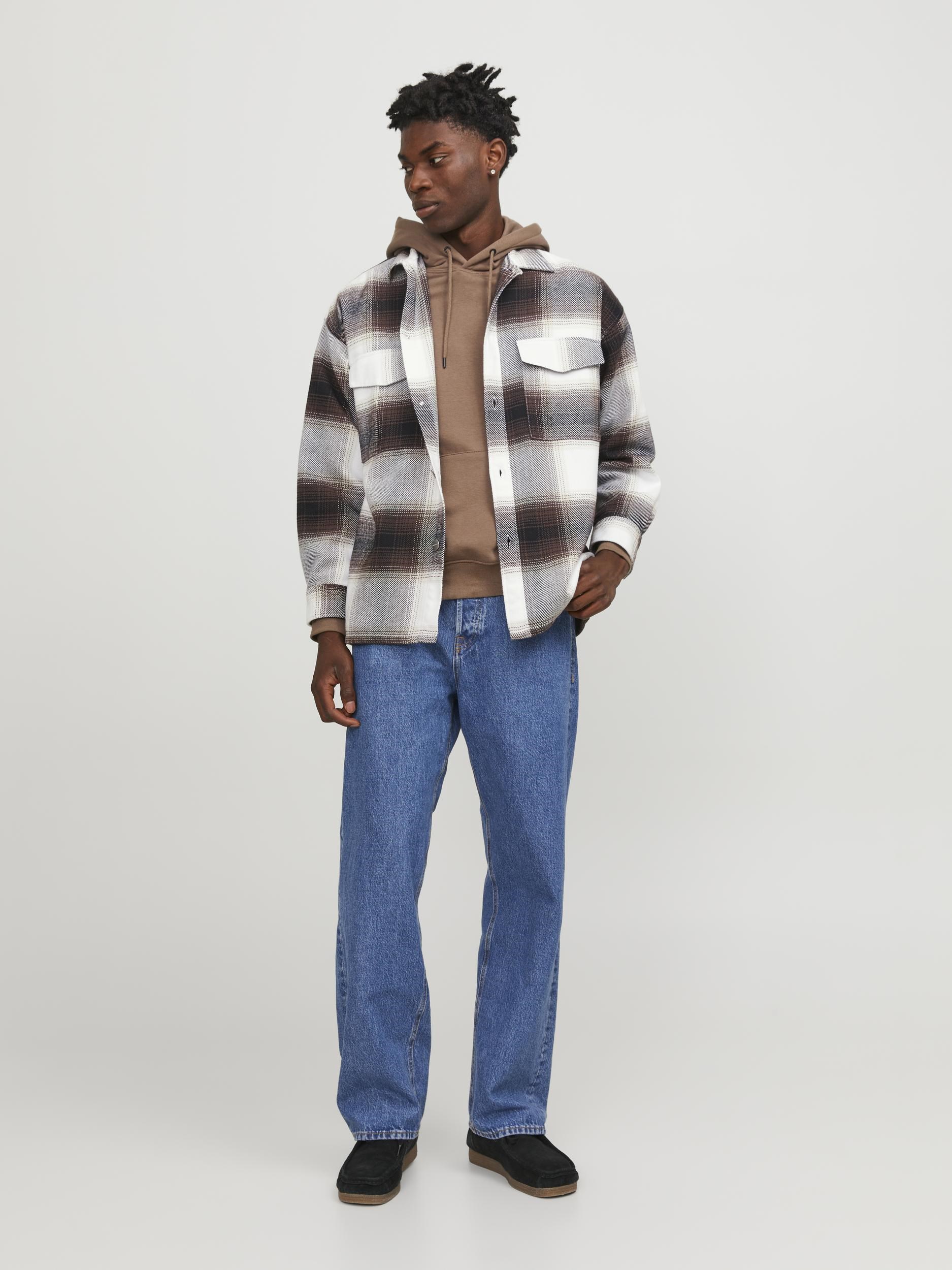 Jack Jones Erkek Gömlek 12246825 Chocolate Brown