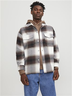 Jack Jones Erkek Gömlek 12246825 Chocolate Brown