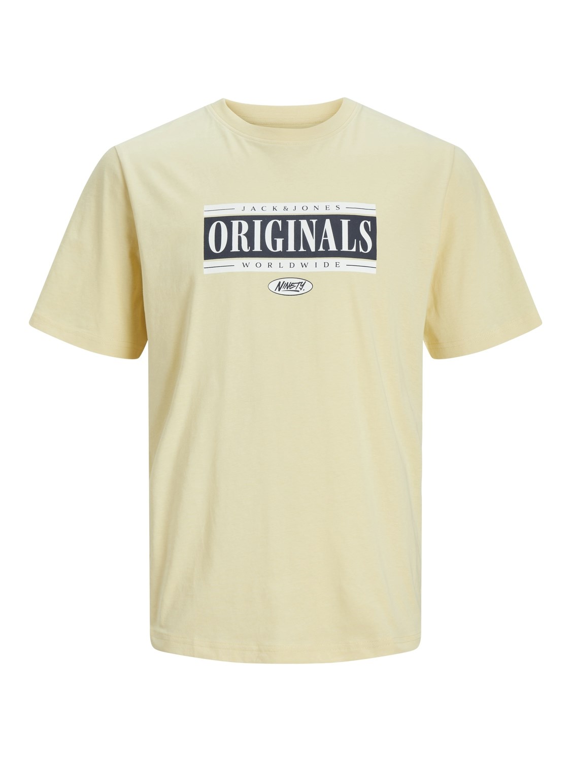 Jack Jones Erkek T-Shirt 12250411 Italian Straw