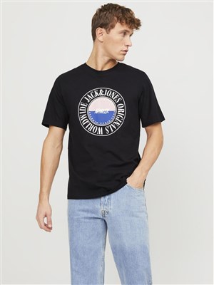 Jack Jones Erkek T-Shirt 12250411 Black