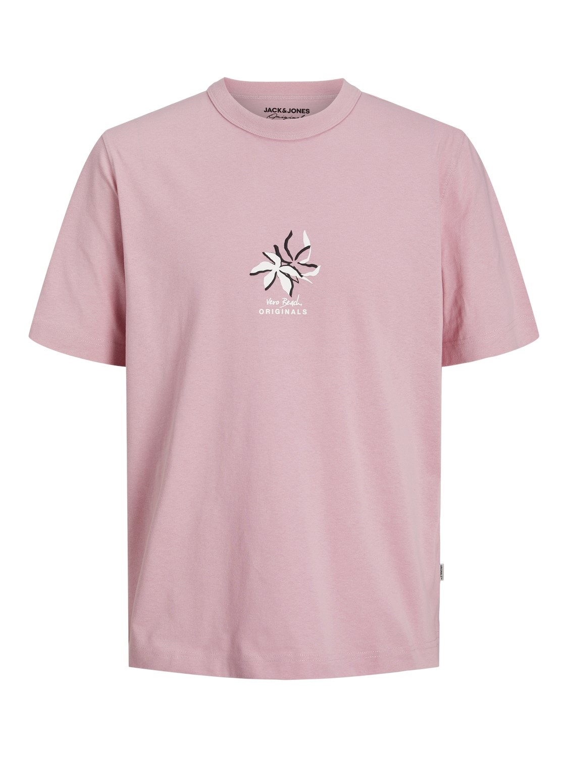 Jack Jones Erkek T-Shirt 12251966 Pink Nectar