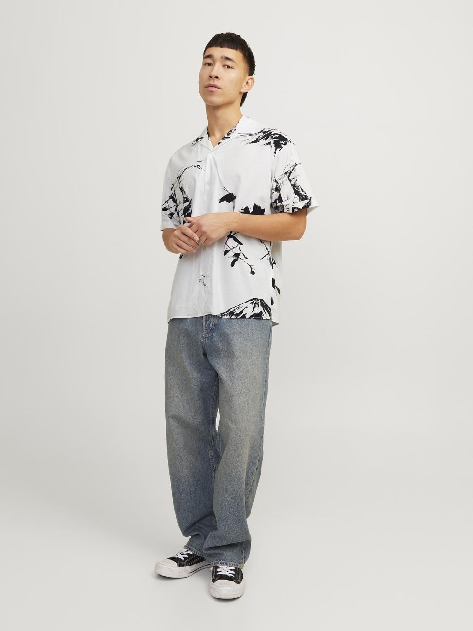 Jack Jones Erkek Gömlek 12252948 Bright White