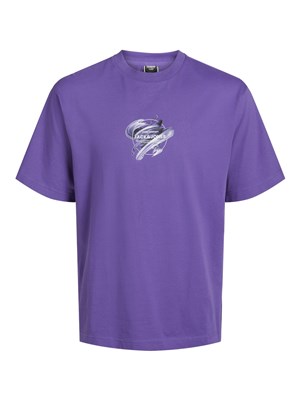 Jack Jones Erkek T-Shirt 12254609 Deep Lavender
