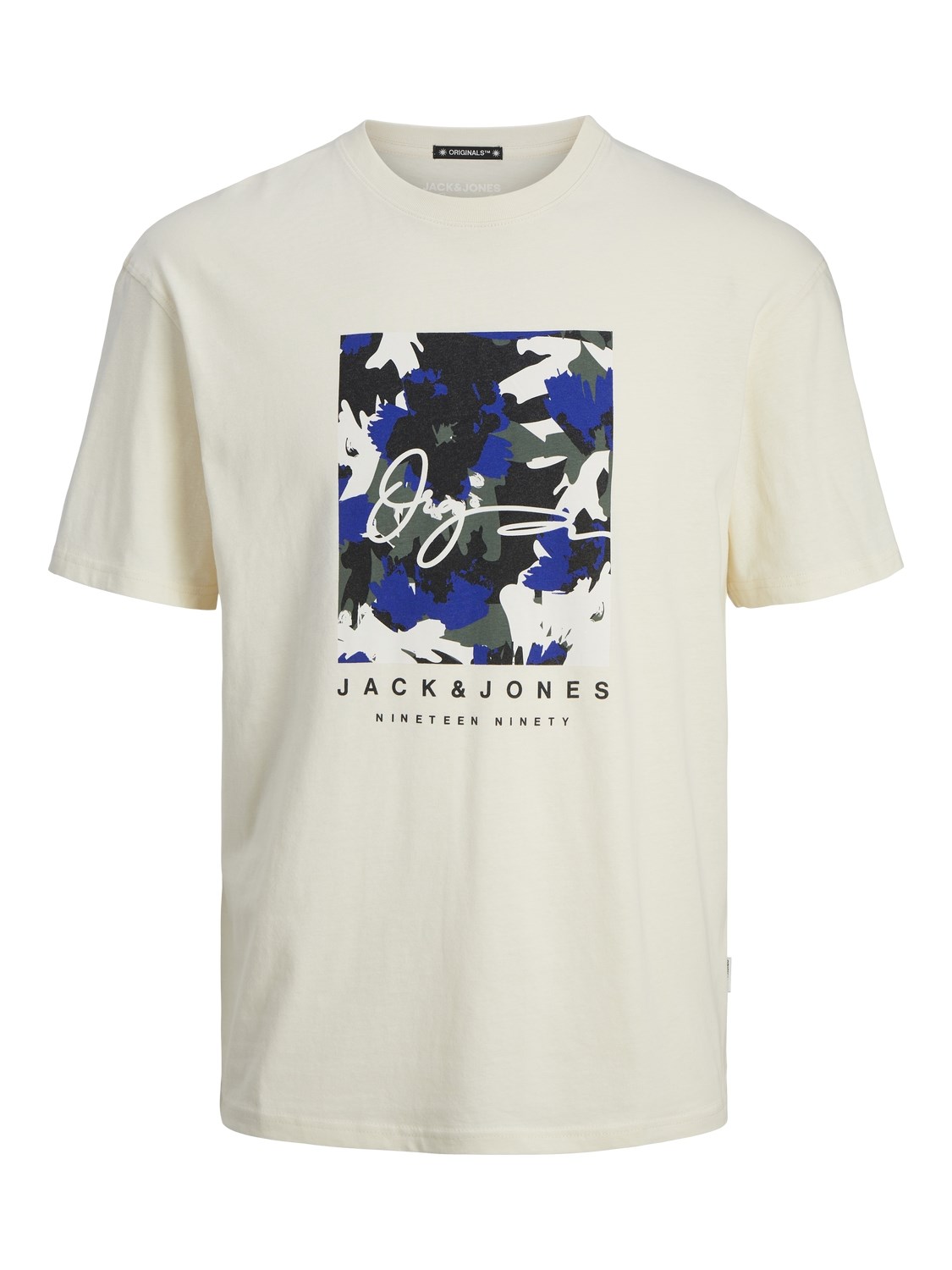 Jack Jones Erkek T-Shirt 12255517 Buttercream
