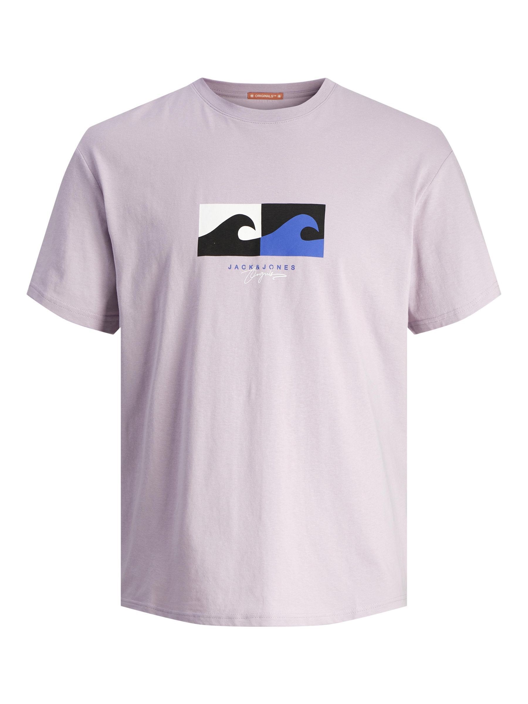 Jack Jones Erkek T-Shirt 12255569 Lavender Frost