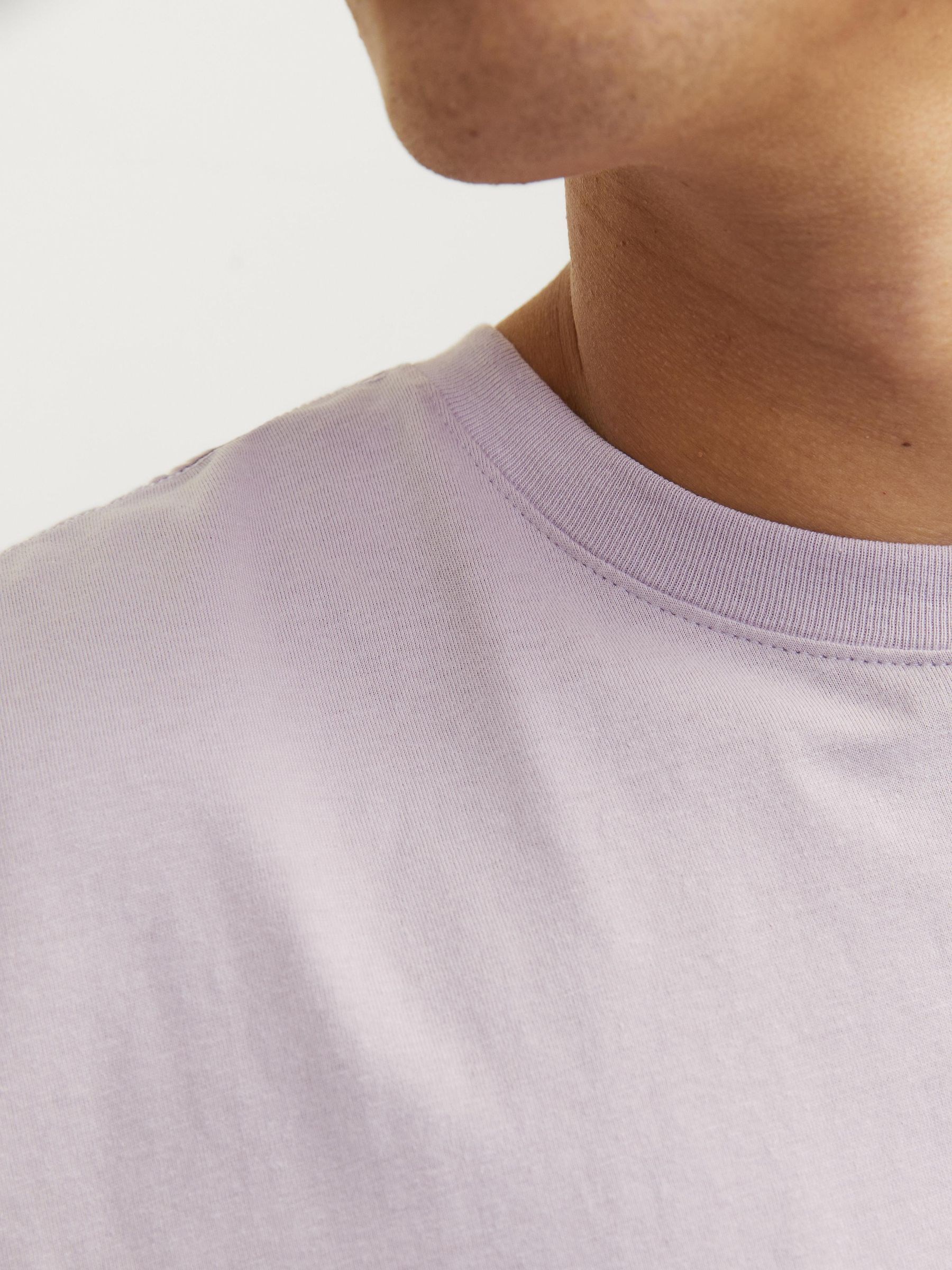 Jack Jones Erkek T-Shirt 12255569 Lavender Frost