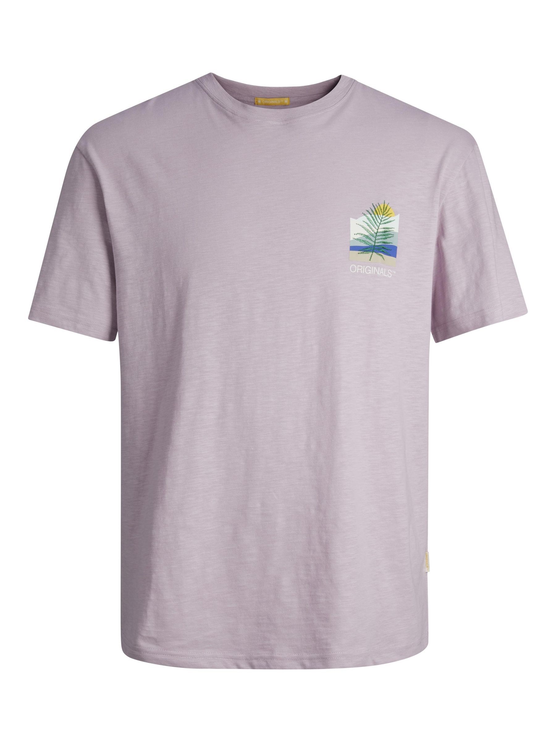 Jack Jones Erkek T-Shirt 12256215 Lavender Frost