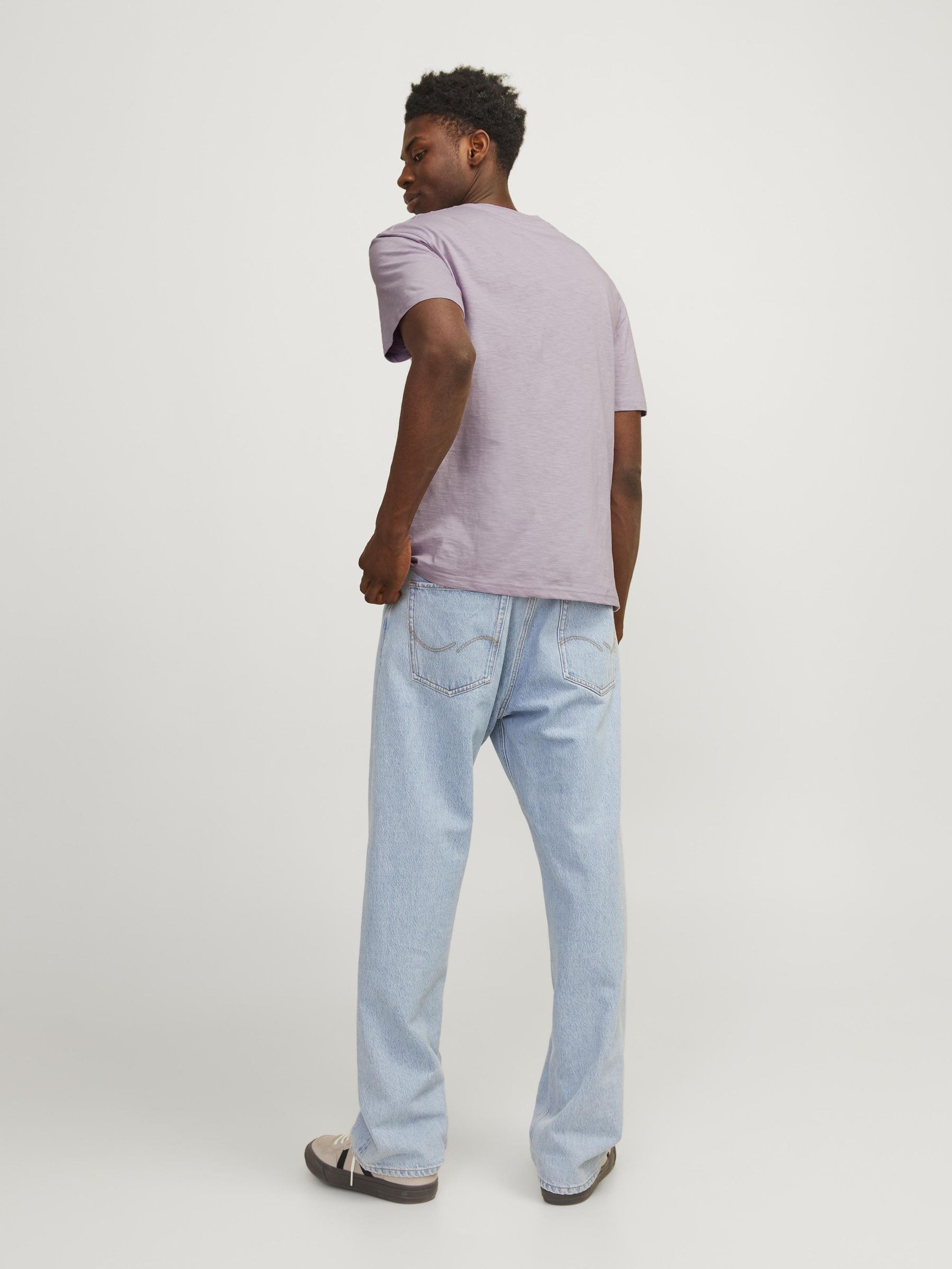 Jack Jones Erkek T-Shirt 12256215 Lavender Frost