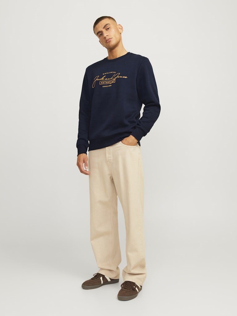 Jack Jones Erkek S-Shirt 12256837 Navy Blazer