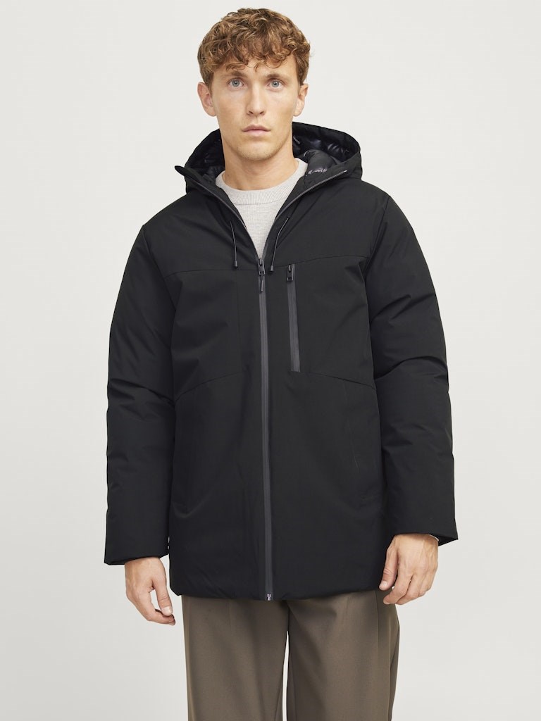Jack Jones Erkek Parka 12256884 Black