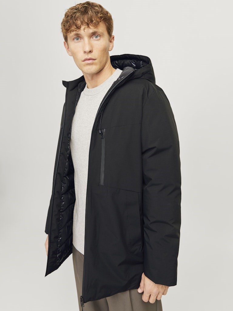 Jack Jones Erkek Parka 12256884 Black