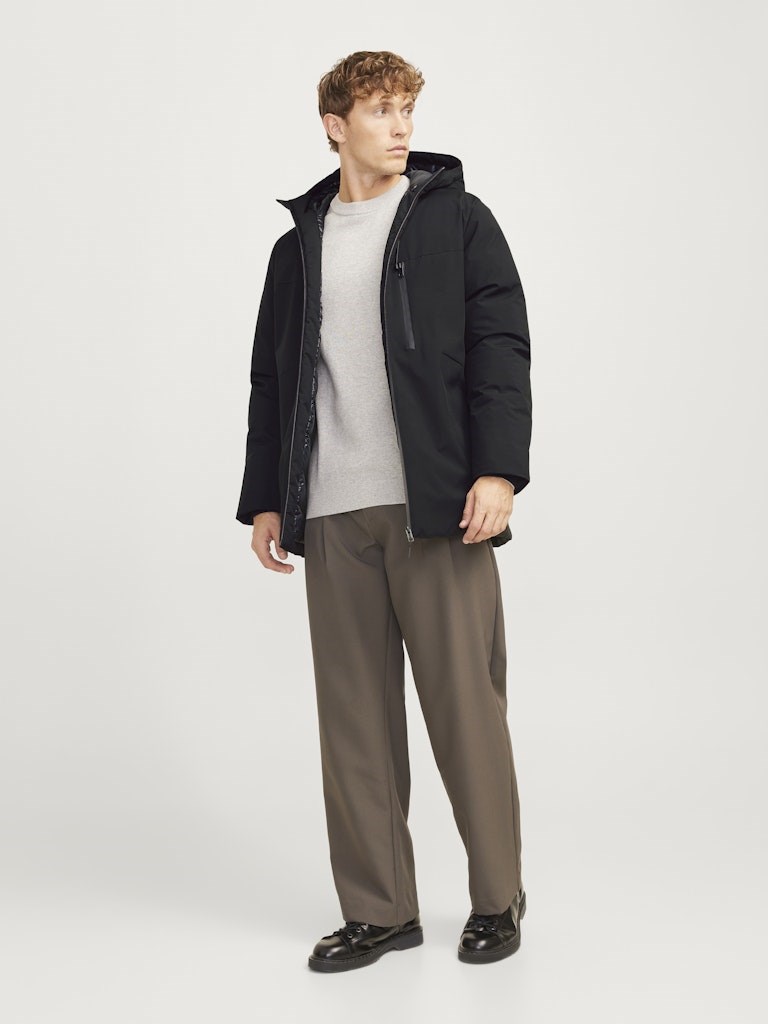 Jack Jones Erkek Parka 12256884 Black