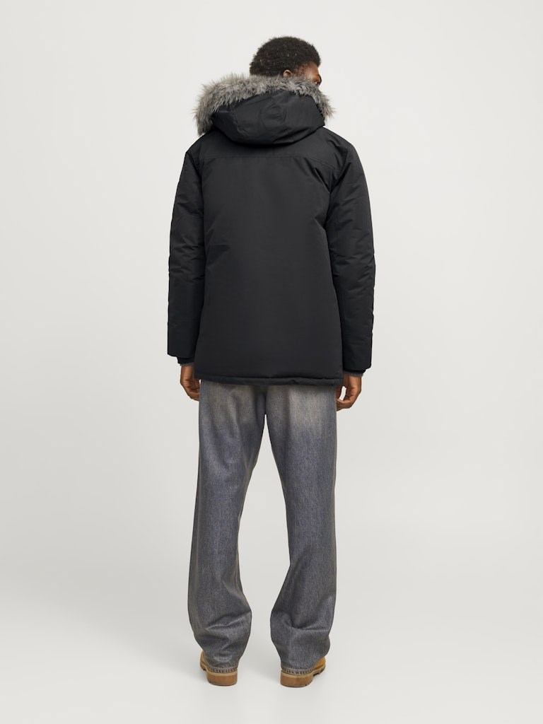 Jack Jones Erkek Parka 12258406 Black