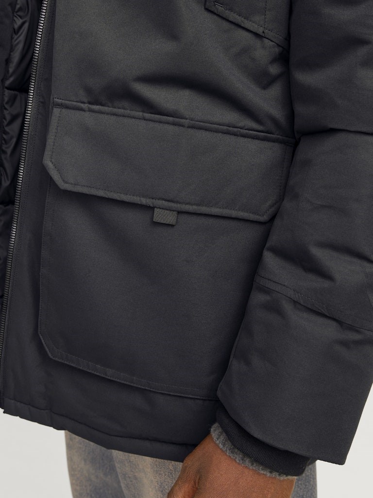 Jack Jones Erkek Parka 12258406 Black