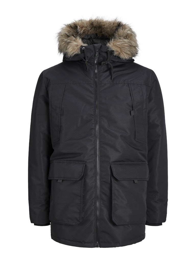 Jack Jones Erkek Parka 12258406 Black