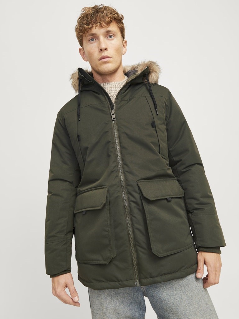 Jack Jones Erkek Parka 12258406 Rosin