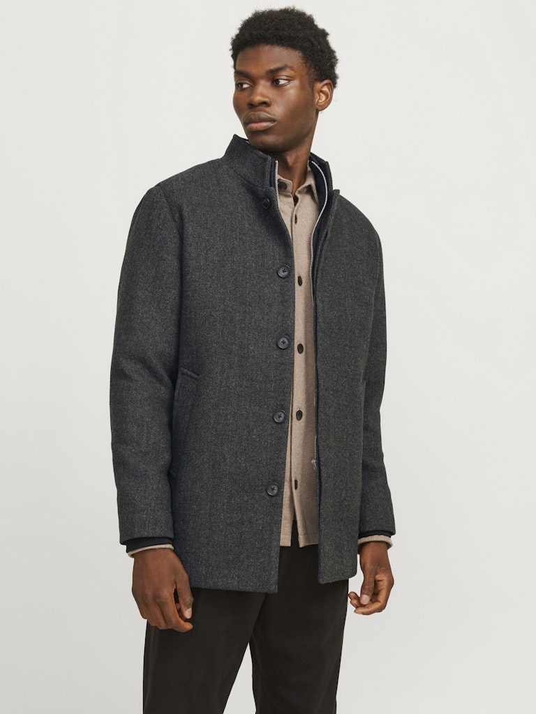 Jack Jones Erkek Ceket 12258674 Dark Grey Melange