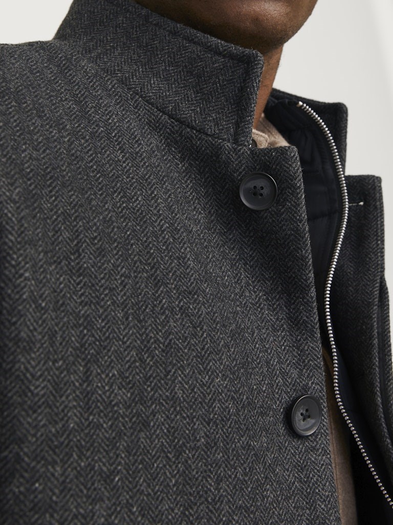 Jack Jones Erkek Ceket 12258674 Dark Grey Melange