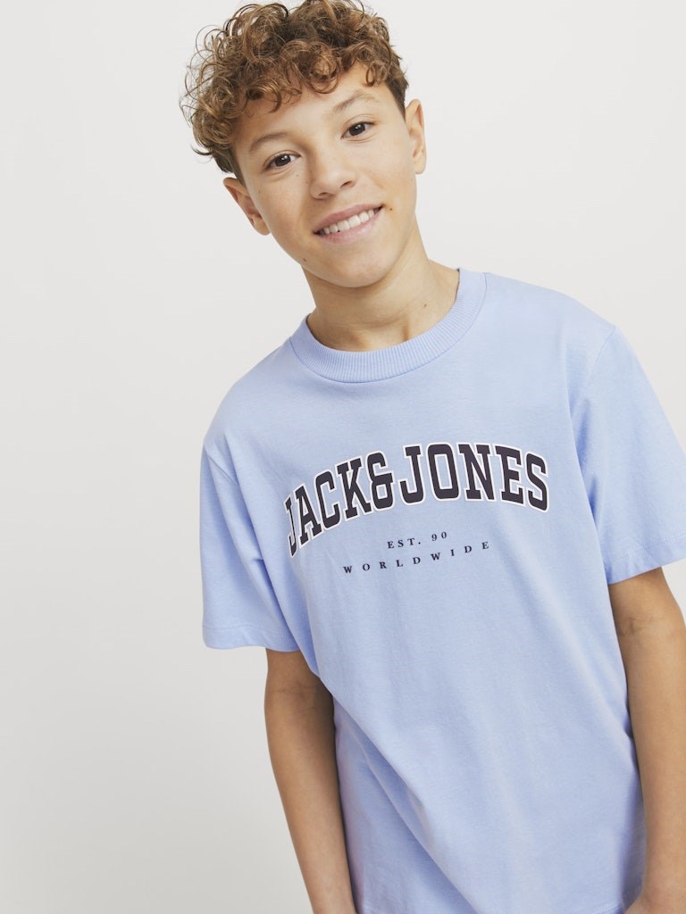 Jack Jones Erkek Çocuk T-Shirt 12258924 Chambray Blue