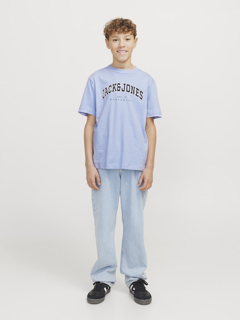Jack Jones Erkek Çocuk T-Shirt 12258924 Chambray Blue