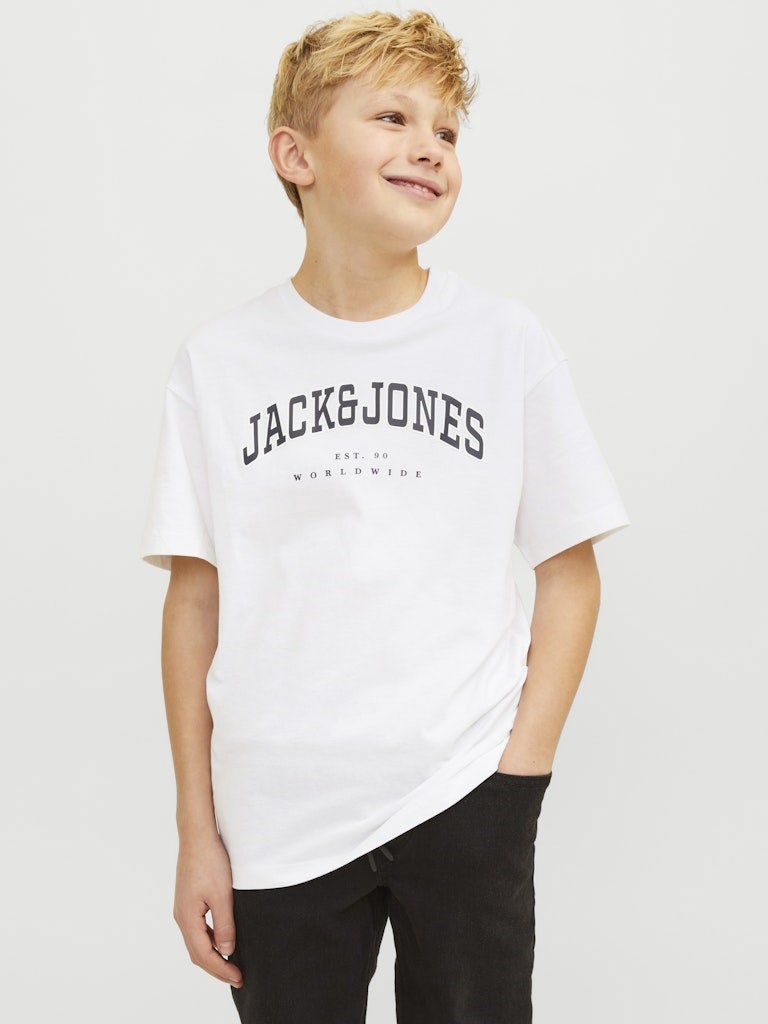 Jack Jones Erkek Çocuk T-Shirt 12258924 White