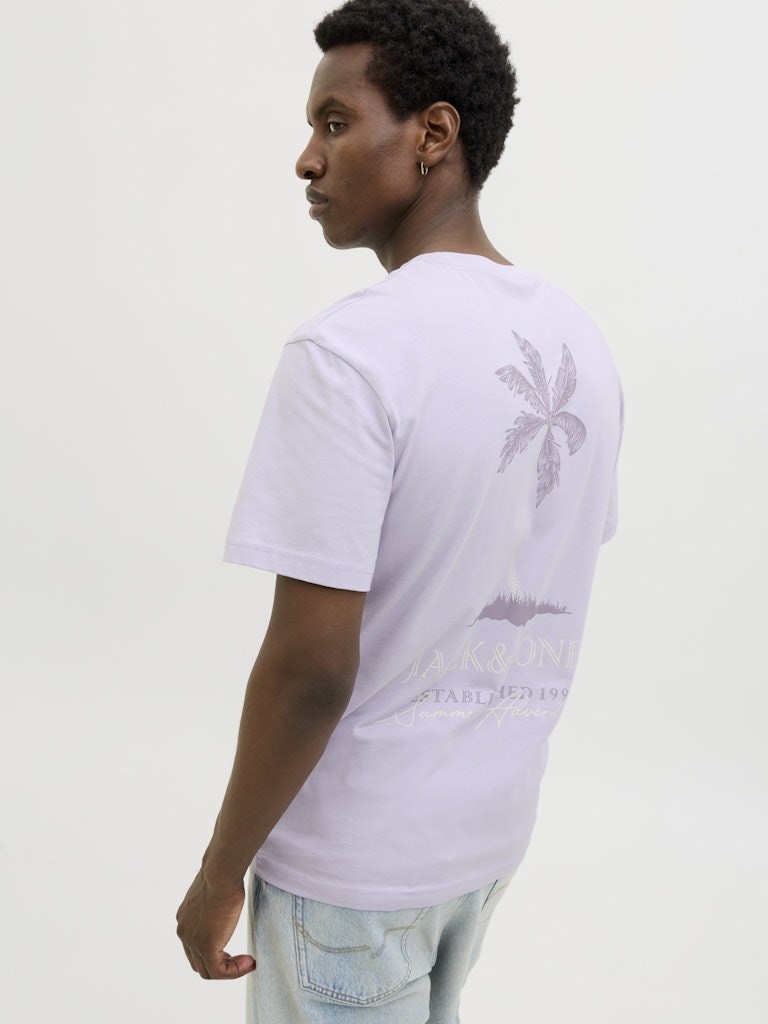 Jack Jones Erkek T-Shirt 12269372 Languid Lavender