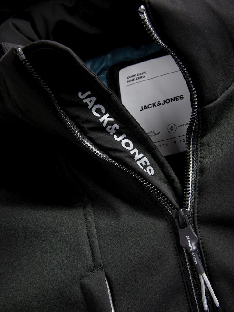 Jack Jones Erkek Parka 12272728 Black