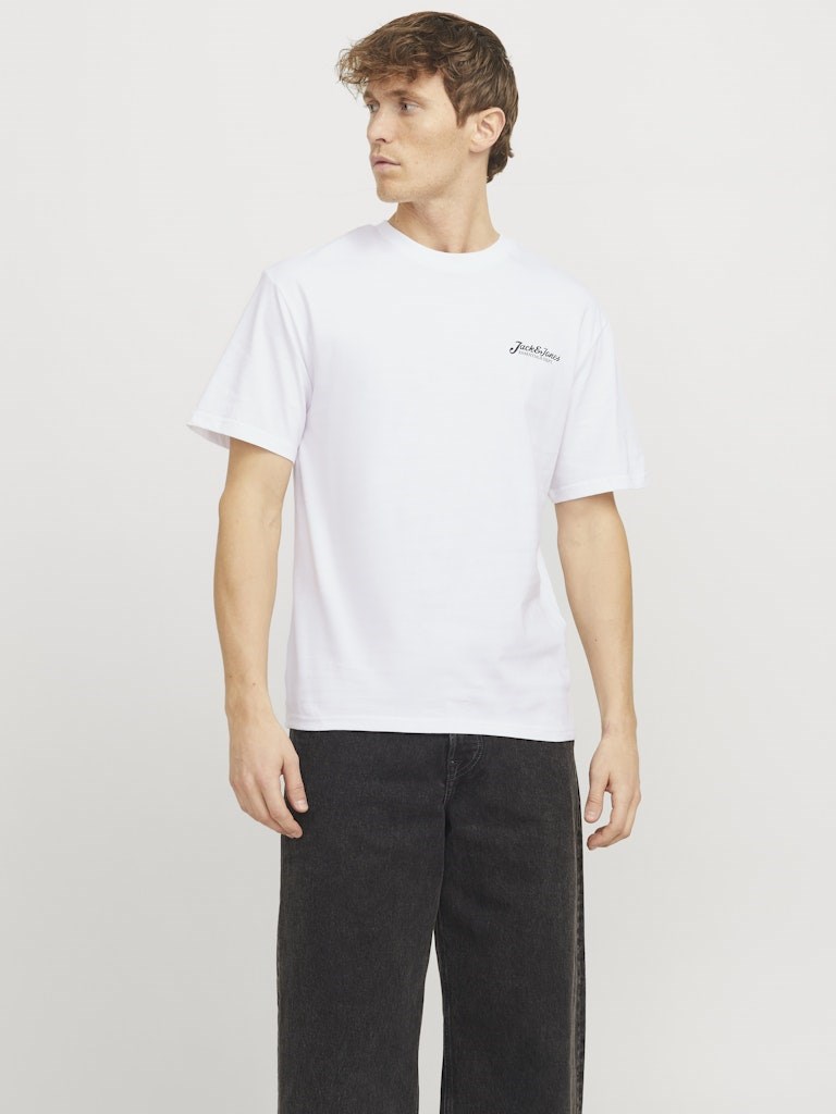 Jack Jones Erkek T-Shirt 12275012 White