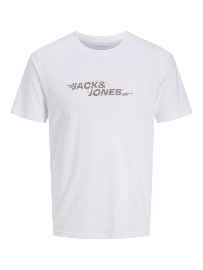 Jack Jones Erkek T-Shirt 12276408 Bright White