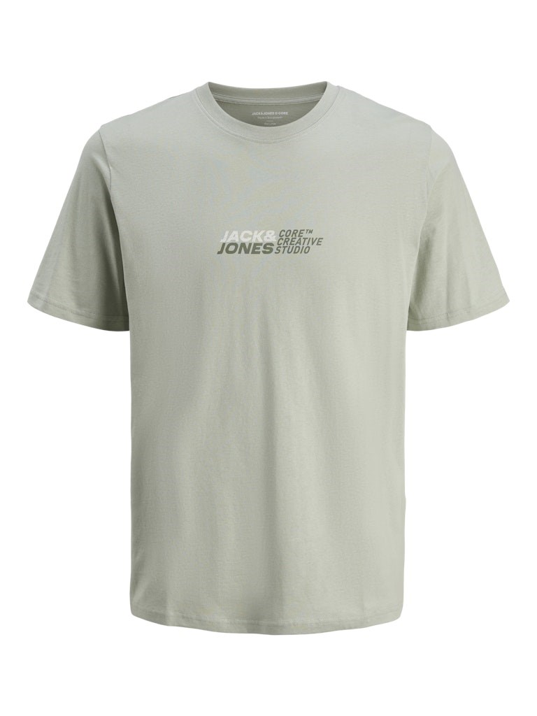Jack Jones Erkek T-Shirt 12276410 Aqua Gray