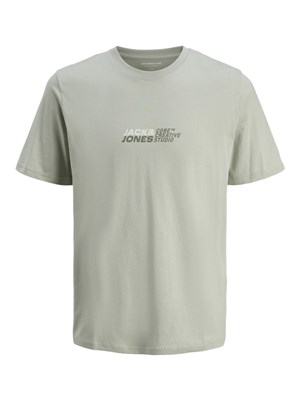 Jack Jones Erkek T-Shirt 12276410 Aqua Gray