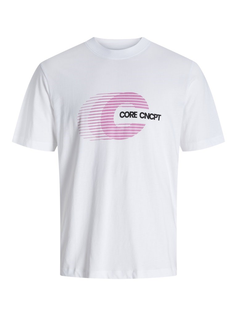 Jack Jones Erkek T-Shirt 12277744 Bright White