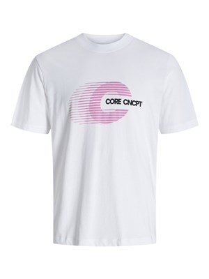 Jack Jones Erkek T-Shirt 12277744 Bright White