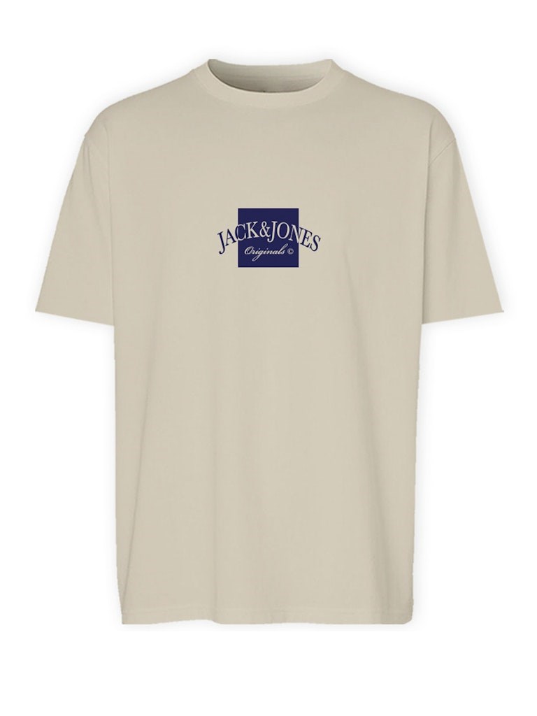 Jack Jones Erkek T-Shirt 12277888 Antique White