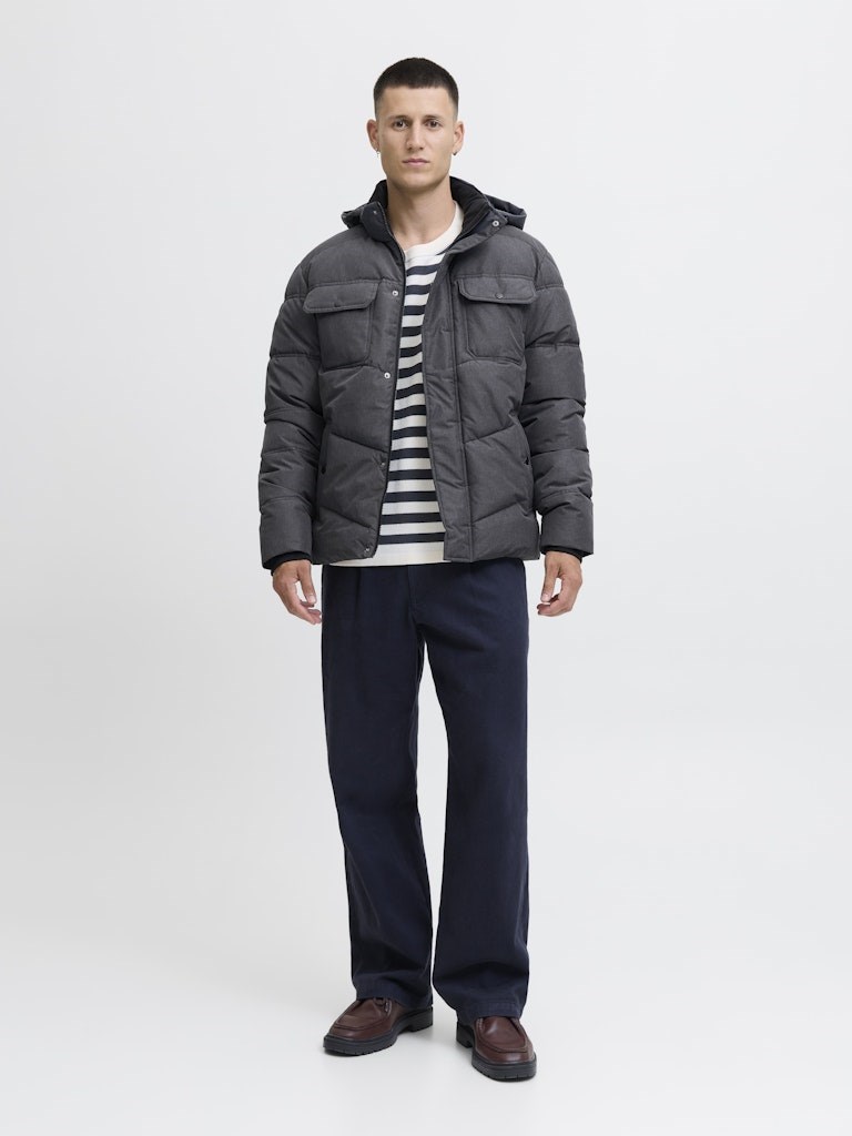 Jack Jones Erkek Ceket 12279687 Dark Grey Melange