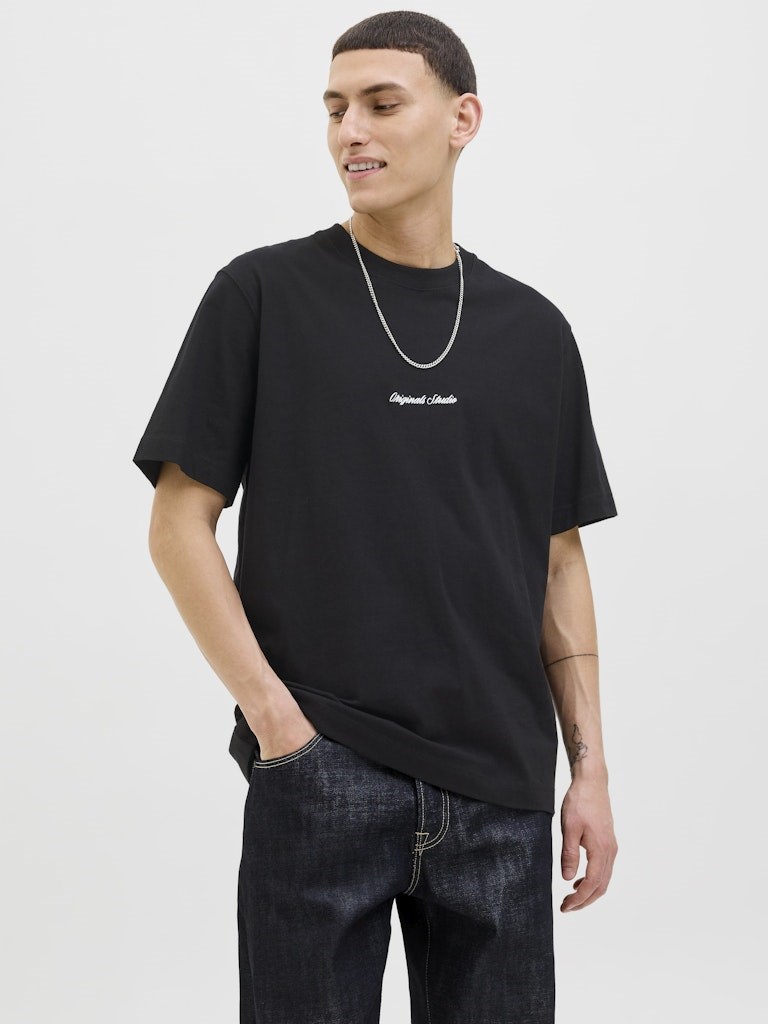Jack Jones Erkek T-Shirt 12282892 Black