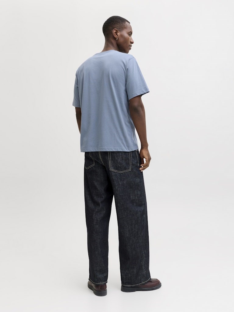 Jack Jones Erkek T-Shirt 12287990 Blue Mirage