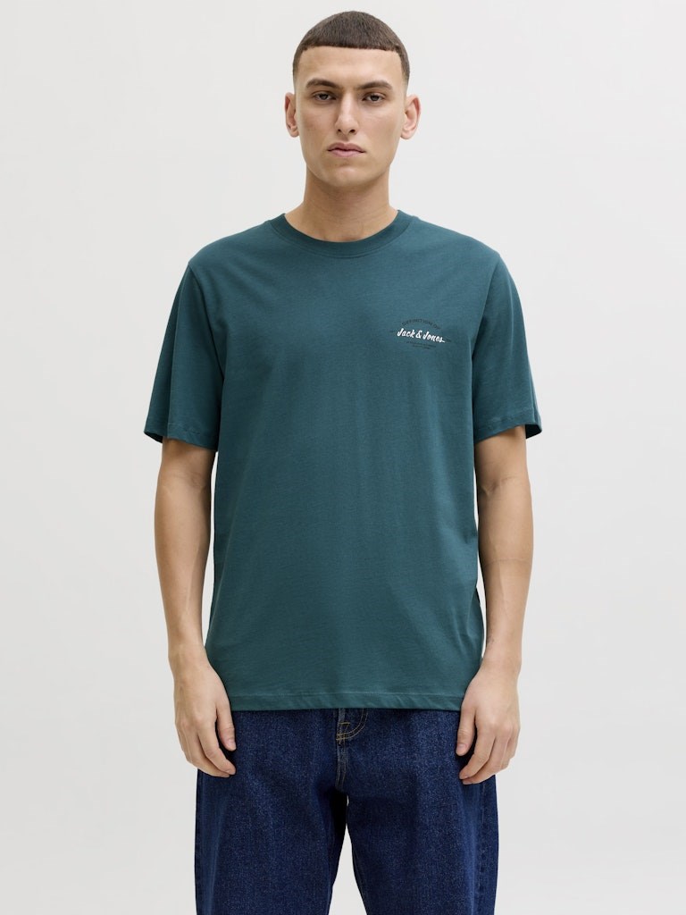 Jack Jones Erkek T-Shirt 12288113 Atlantic Deep