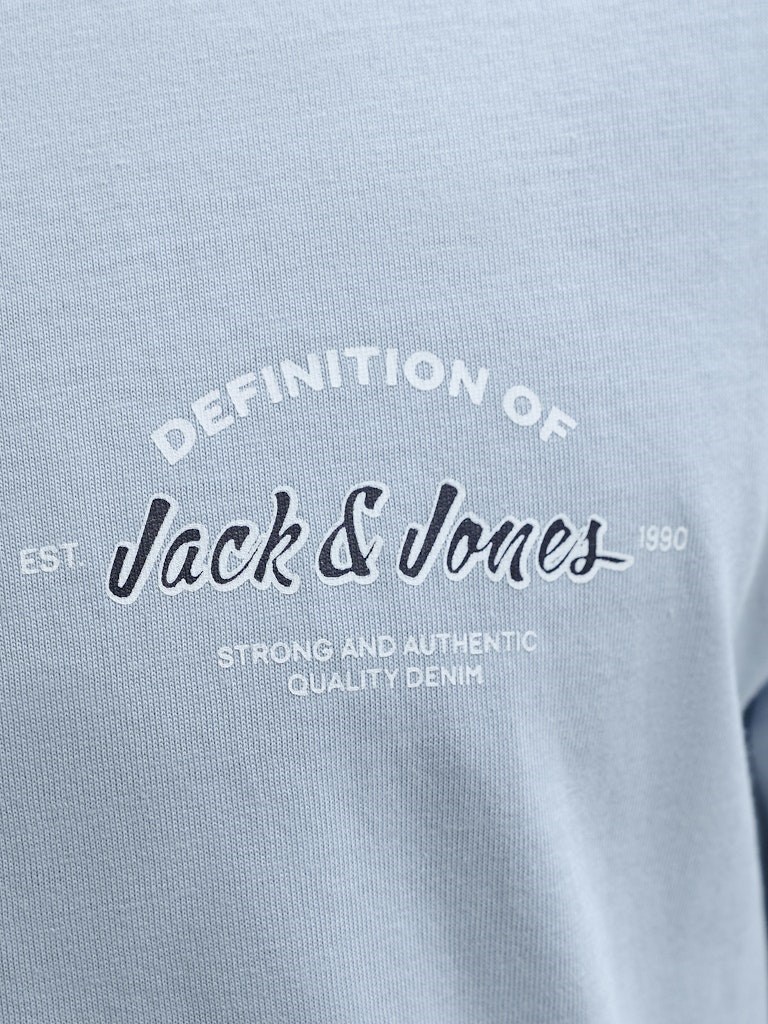 Jack Jones Erkek T-Shirt 12288113 Celestial Blue