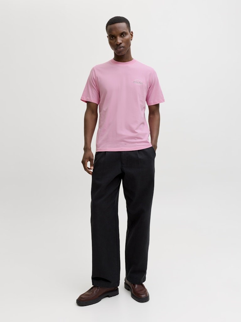 Jack Jones Erkek T-Shirt 12288113 Prism Pink