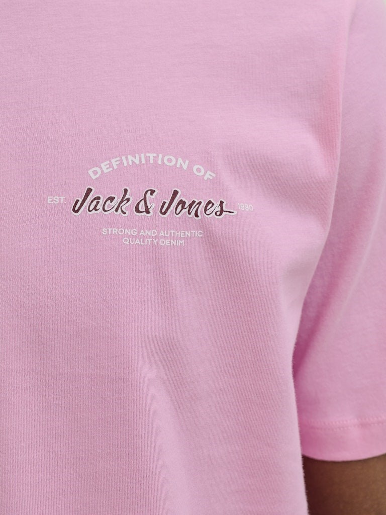 Jack Jones Erkek T-Shirt 12288113 Prism Pink